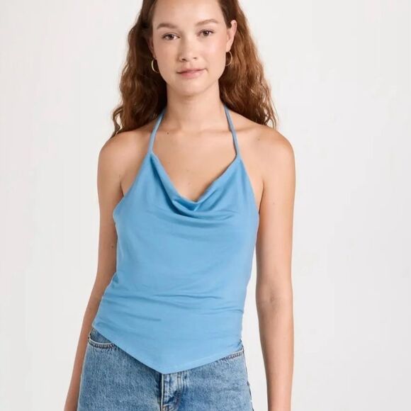 Reformation Henrietta Knit Top in Capri  XL NWT - Picture 4 of 5